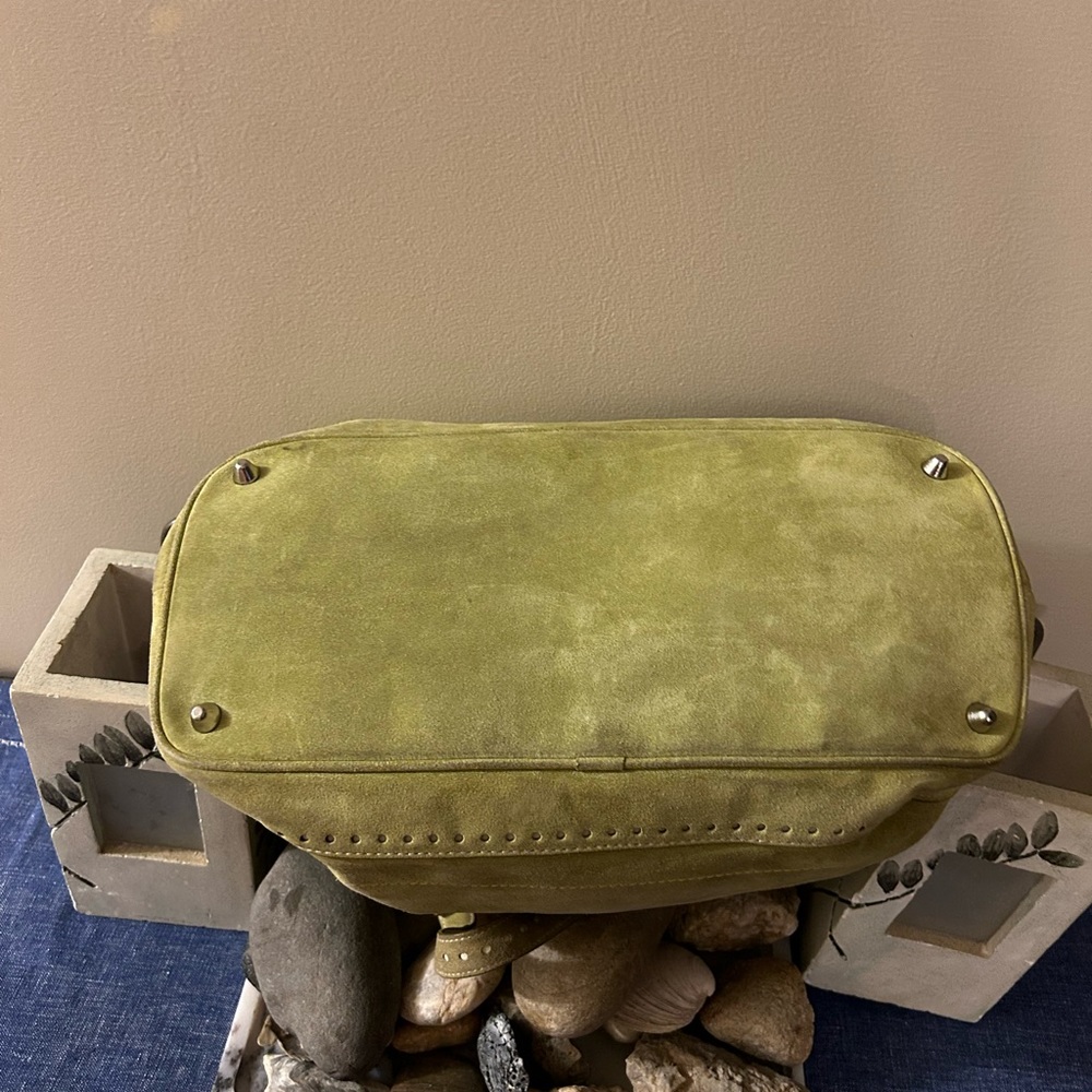 RARE COACH LEATHER AND SUEDE BAG - Picture 5 of 8